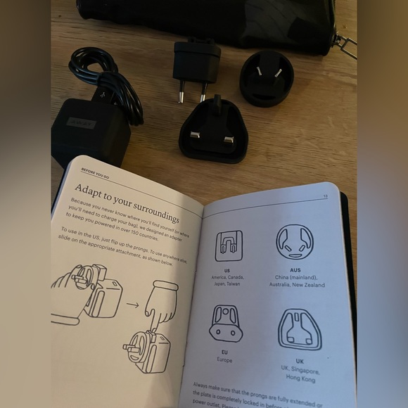 Away Other Away Travel Luggage Adapter International Plug Set Mesh